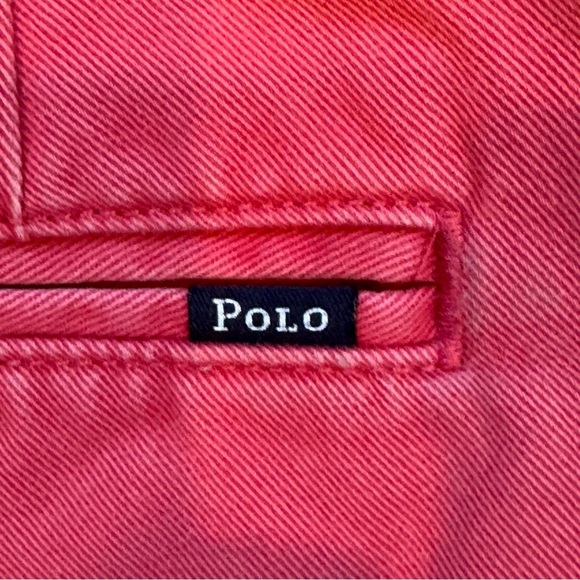 Polo by Ralph Lauren Pink Flat Front Chino Shorts - Picture 4 of 6